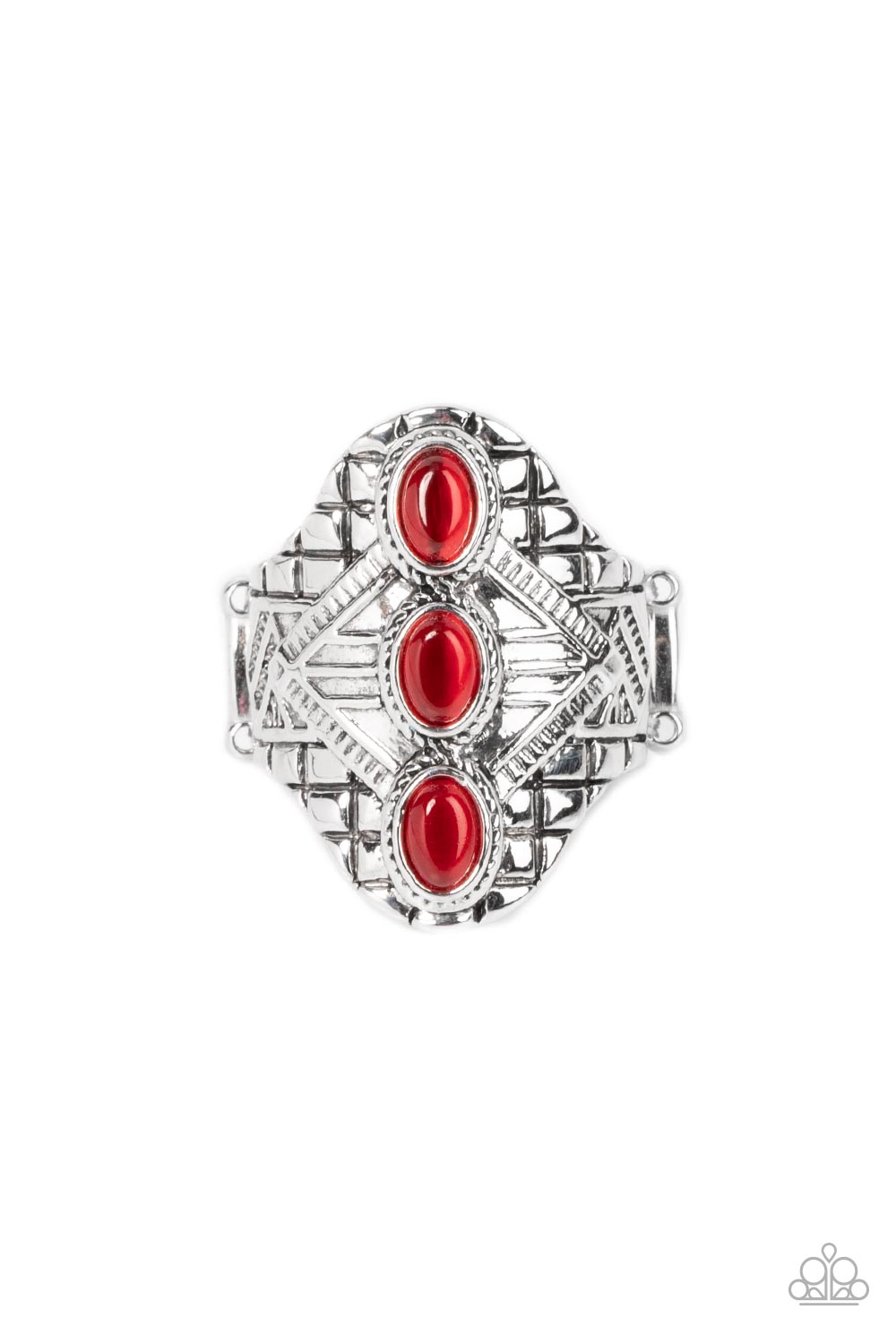Paparazzi - Eye-Catching Cats Eye - Red Ring