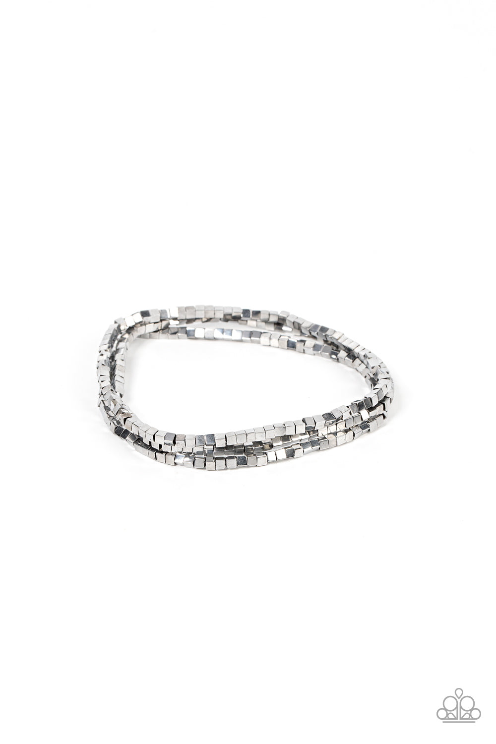 Paparazzi - Block Bash - Silver Bracelet