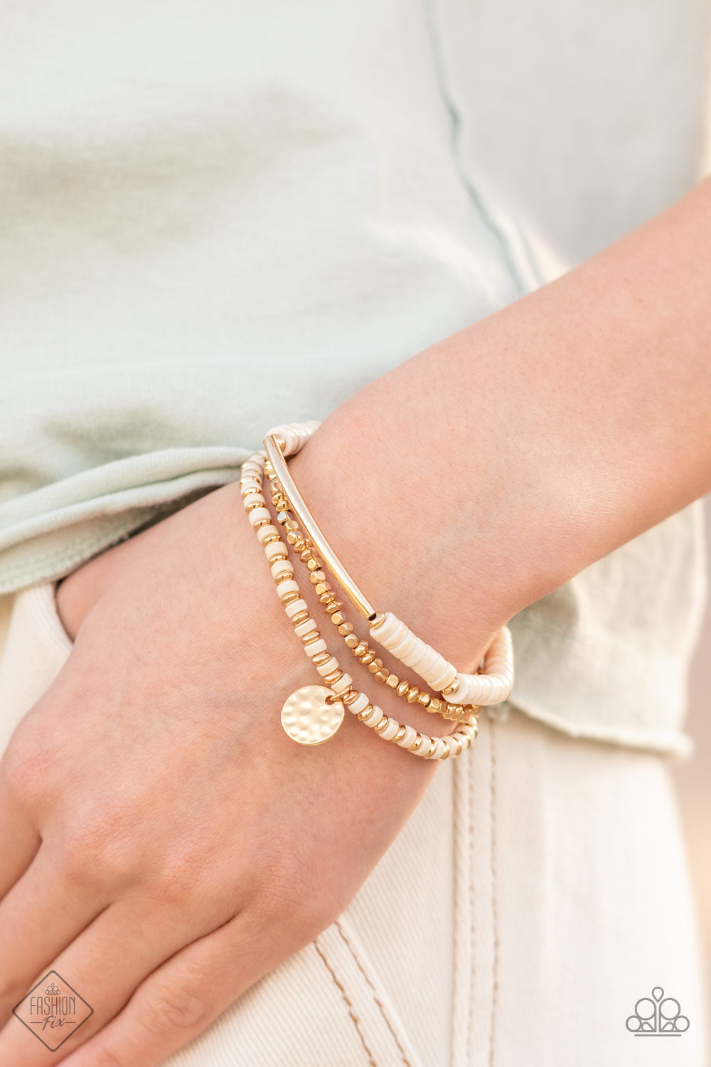 Terraform Trendsetter - Gold Paparazzi Bracelet