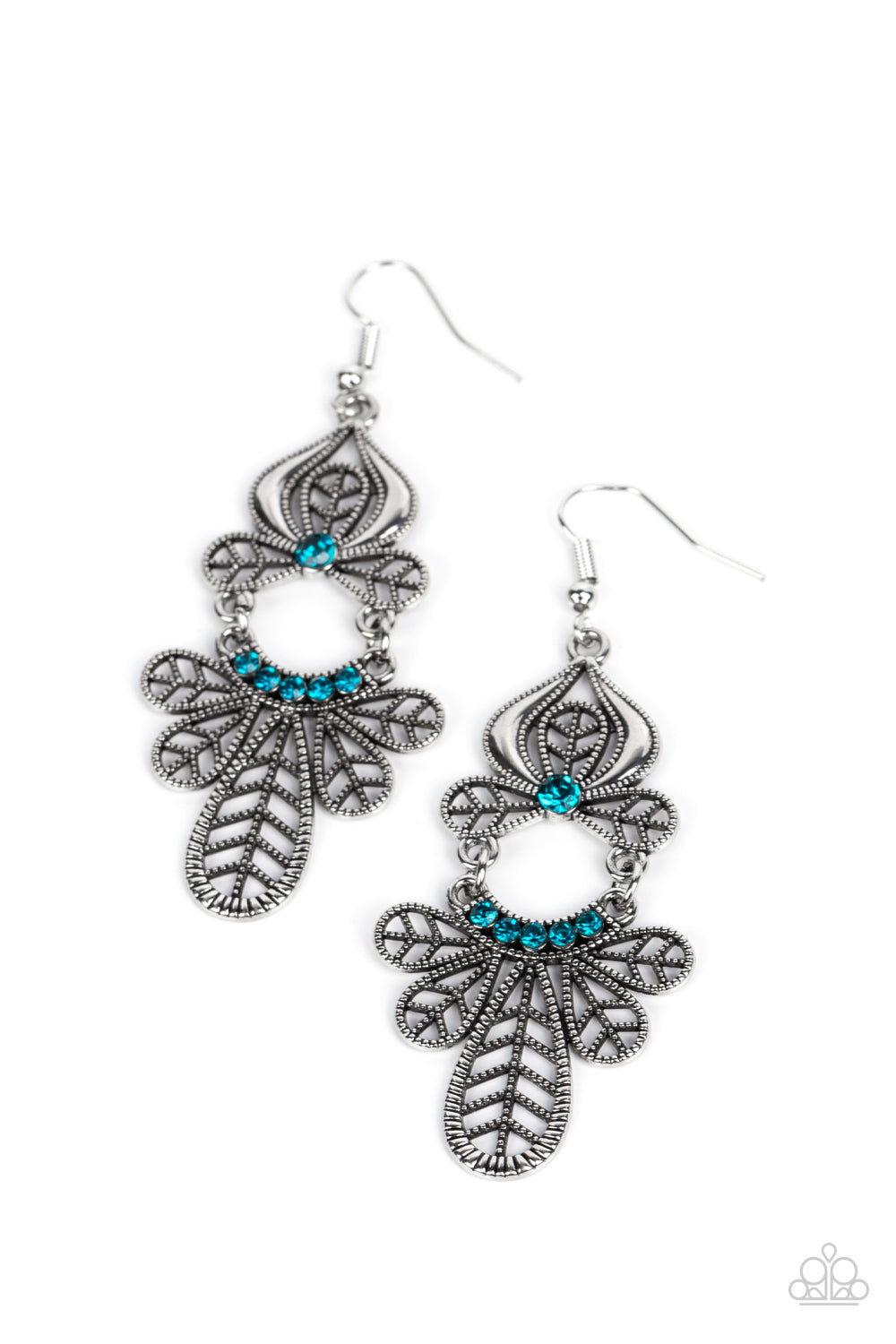Paparazzi - Galapagos Gala - Blue Earrings