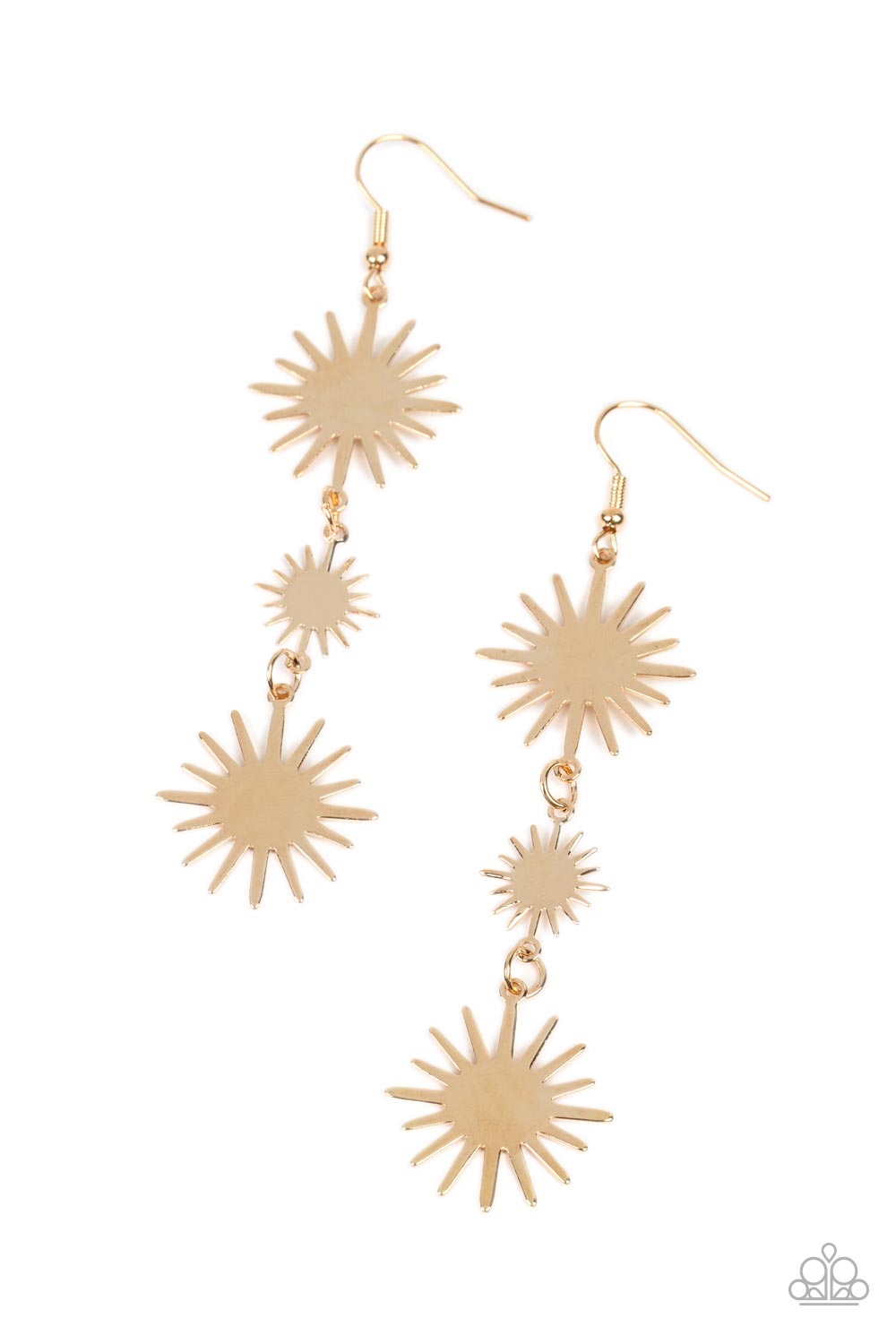 Paparazzi - Solar Soul - Gold Earrings