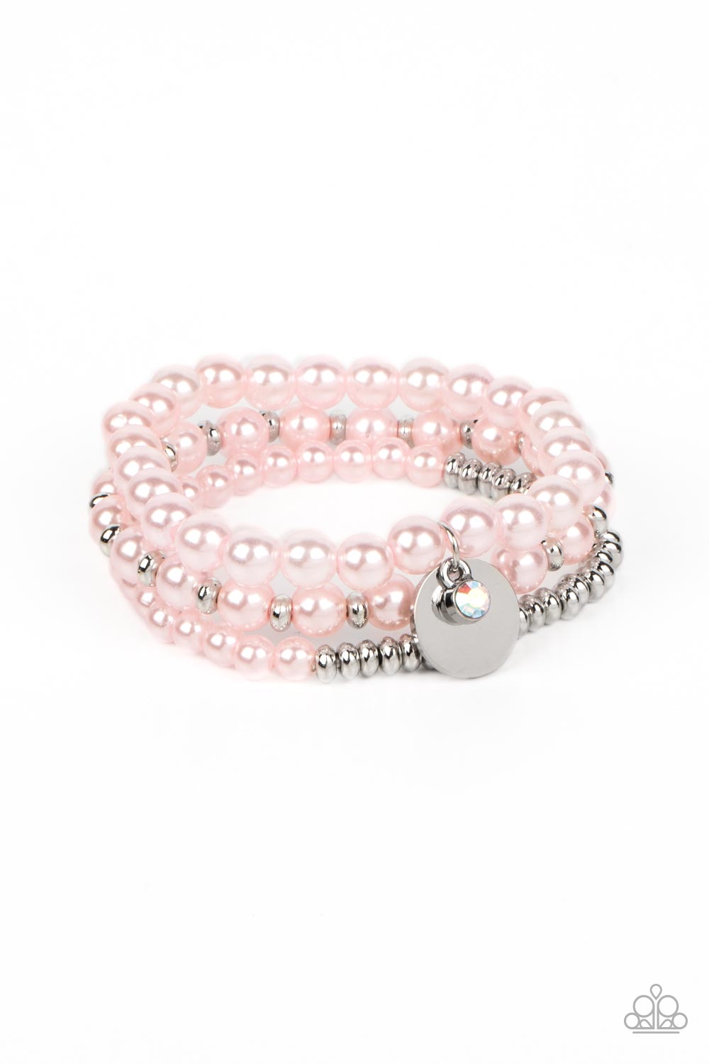 Paparazzi - Pearly Professional - Pink Bracelet