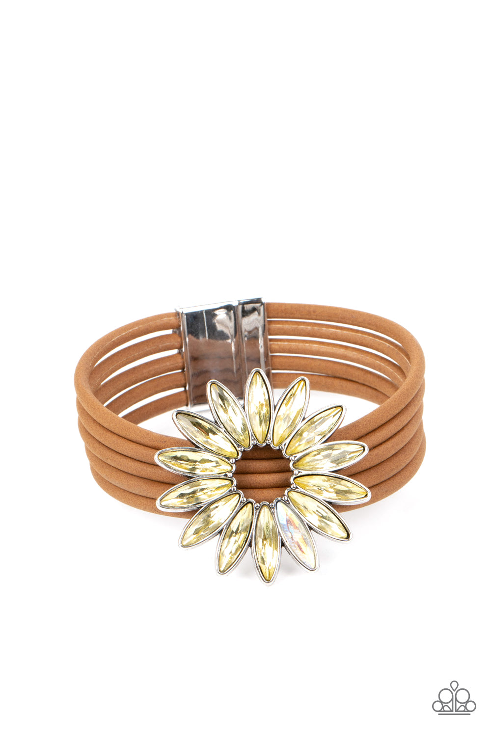 Paparazzi - Astral Adventure - Yellow Bracelet