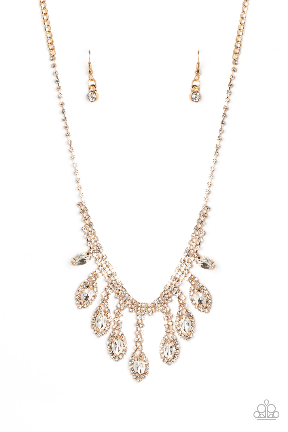 Paparazzi - REIGNING Romance - Gold Necklace