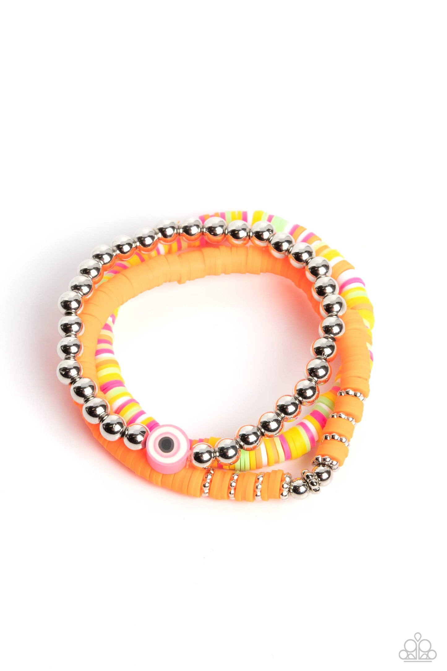 Paparazzi - Sam EYE Am - Multi (Orange-Neon) Bracelet