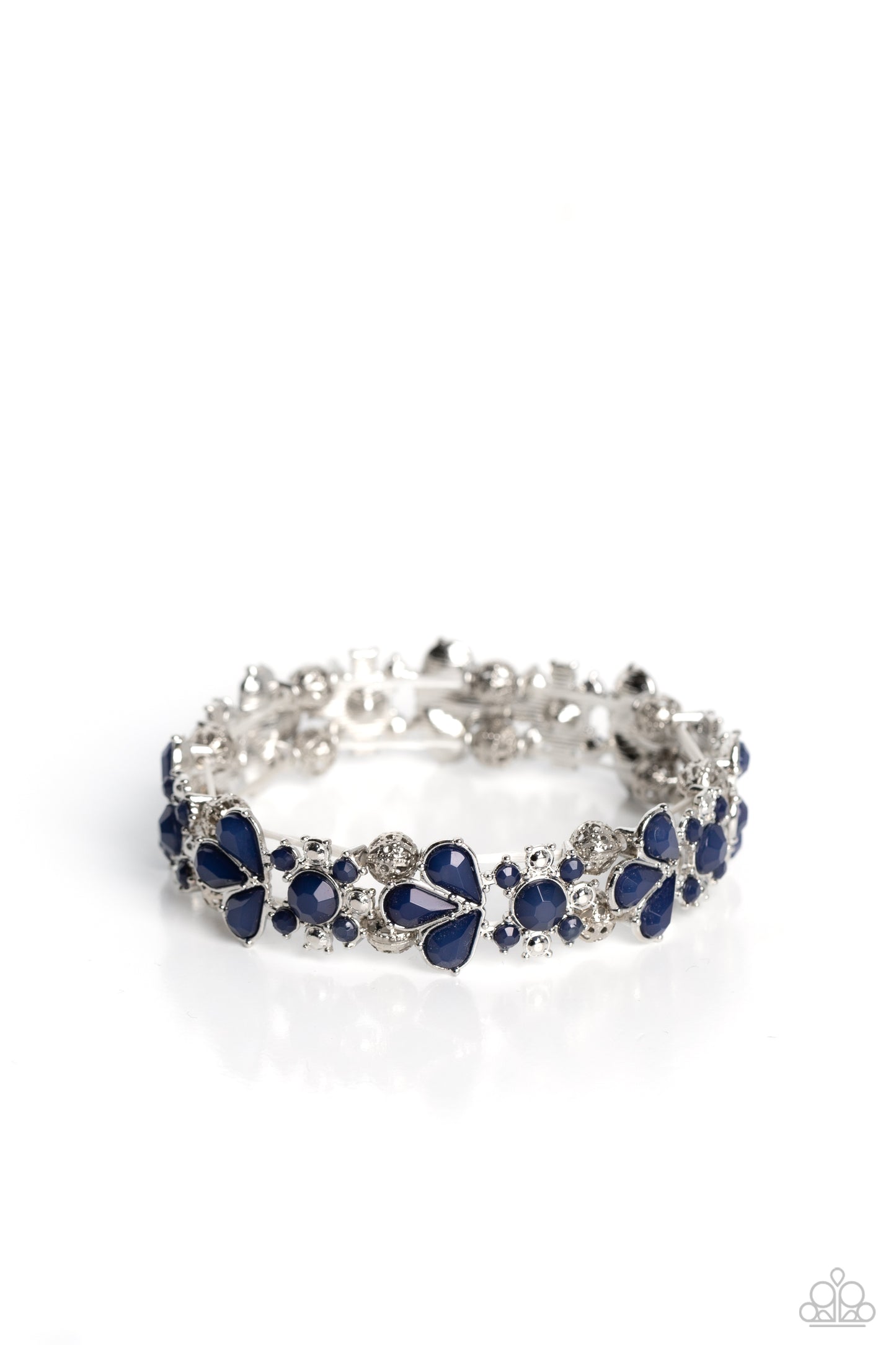 Paparazzi Teasing Torrent Blue Bracelet