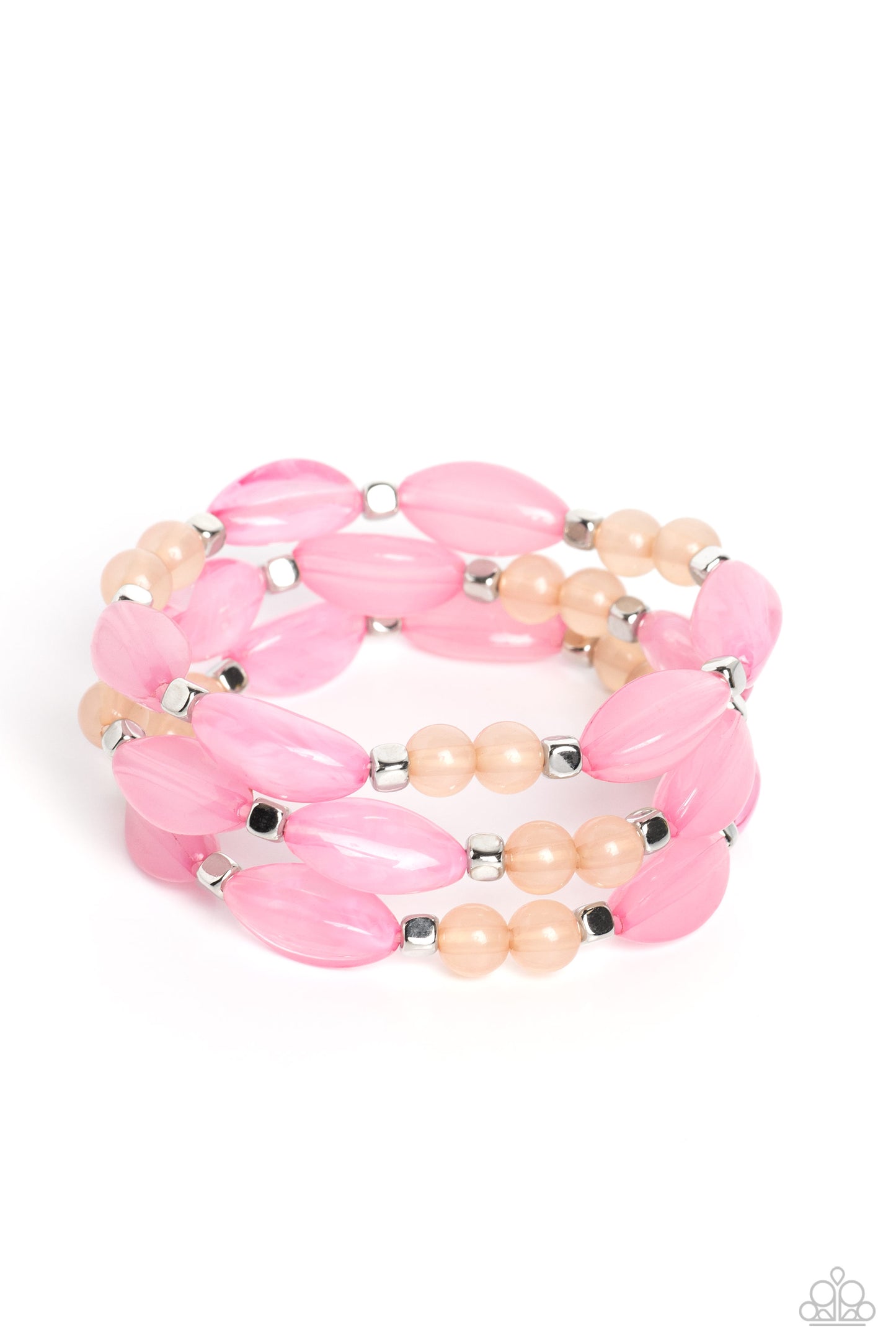 Paparazzi - BEAD Drill - Pink Bracelet