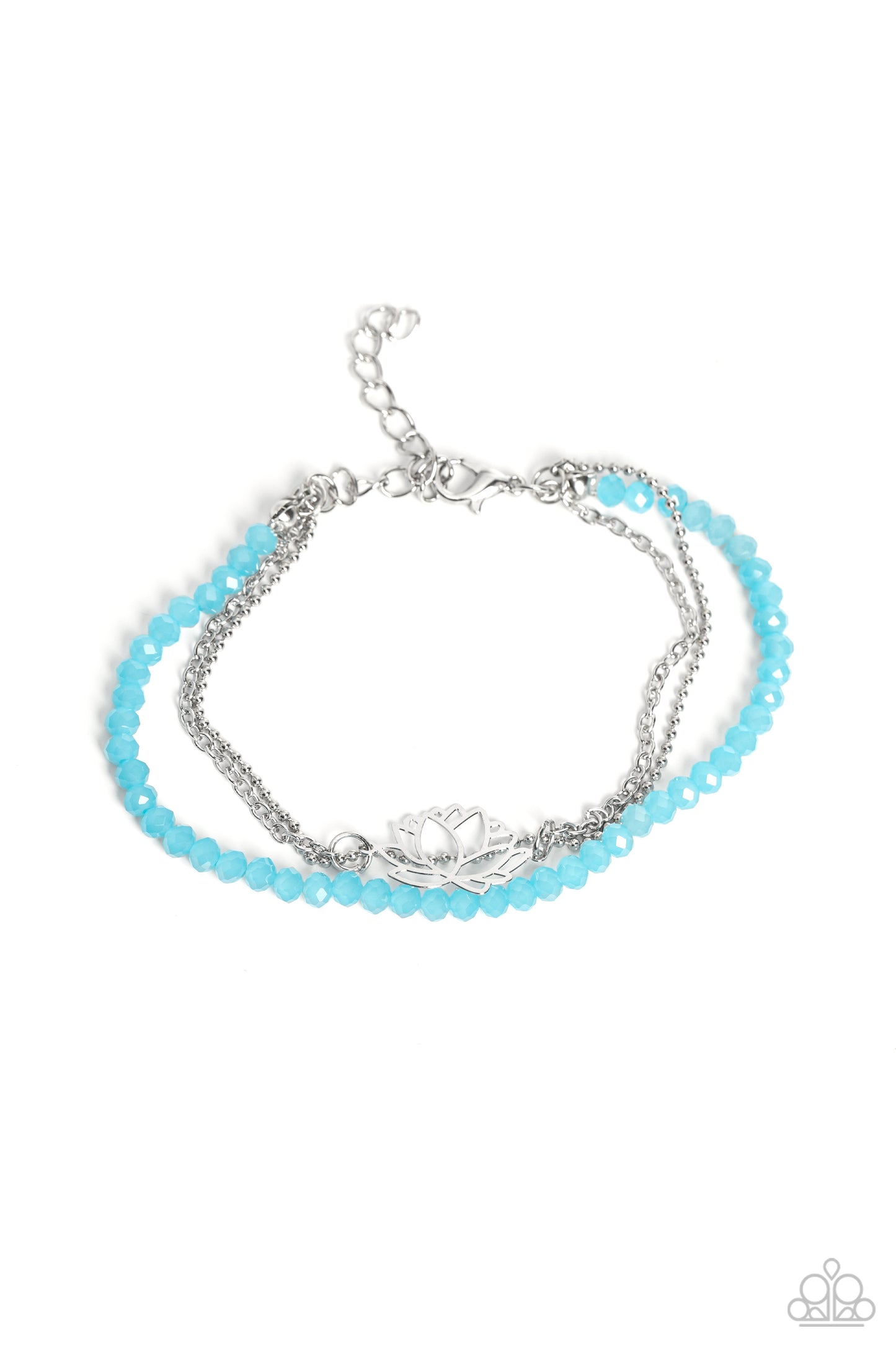 Paparazzi - A LOTUS Like This - Blue Bracelet