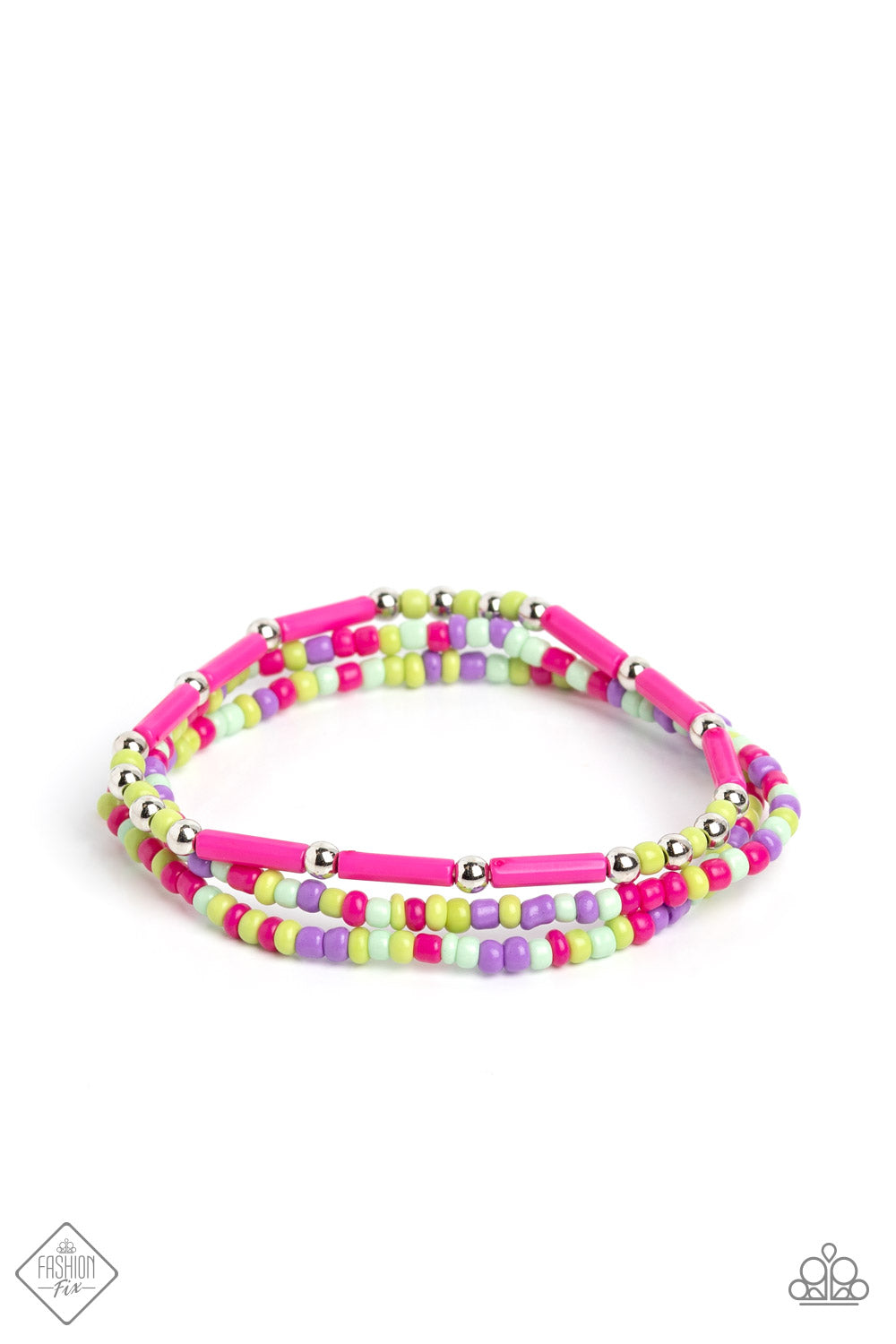 Paparazzi - Shoreline Sketch - Pink Bracelet