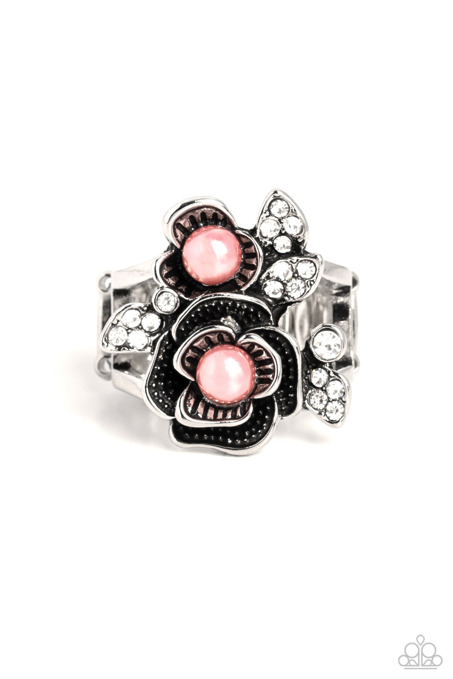 Paparazzi - Fine-BLOOMING - Coral Ring
