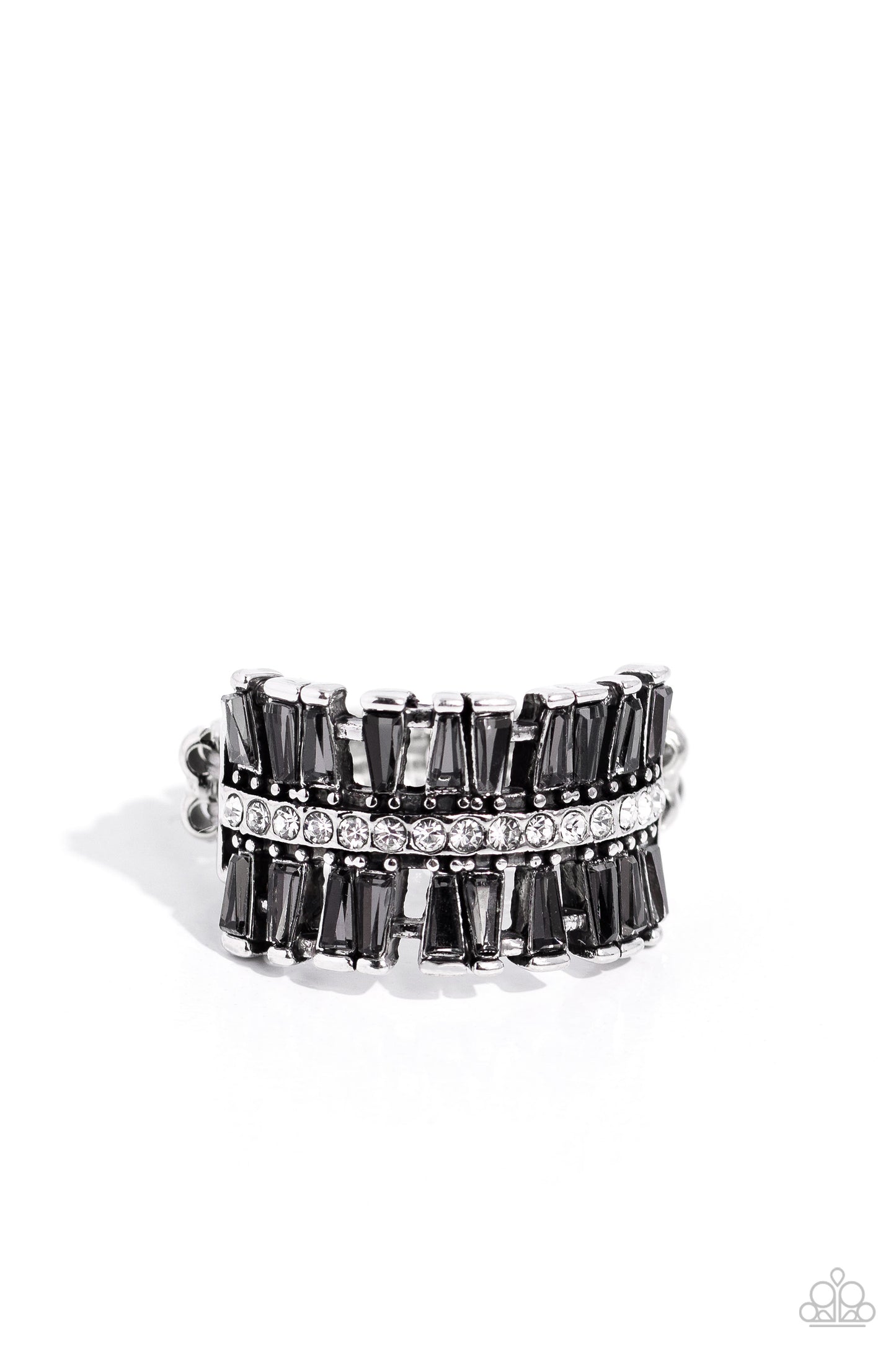 Paparazzi - Staggering Stacks - Silver Ring