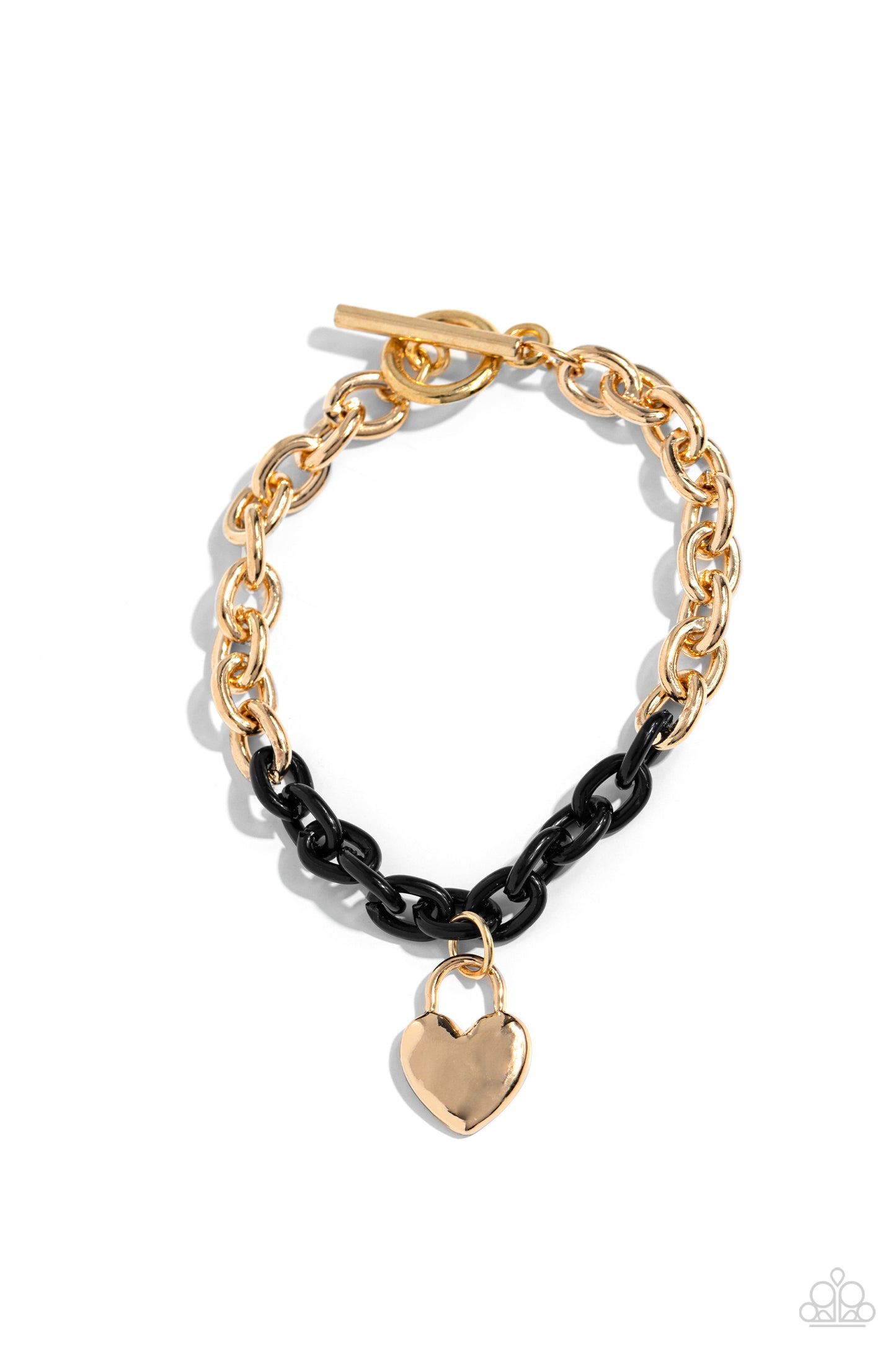 Paparazzi - Locked and Loved - Black Bracelet
