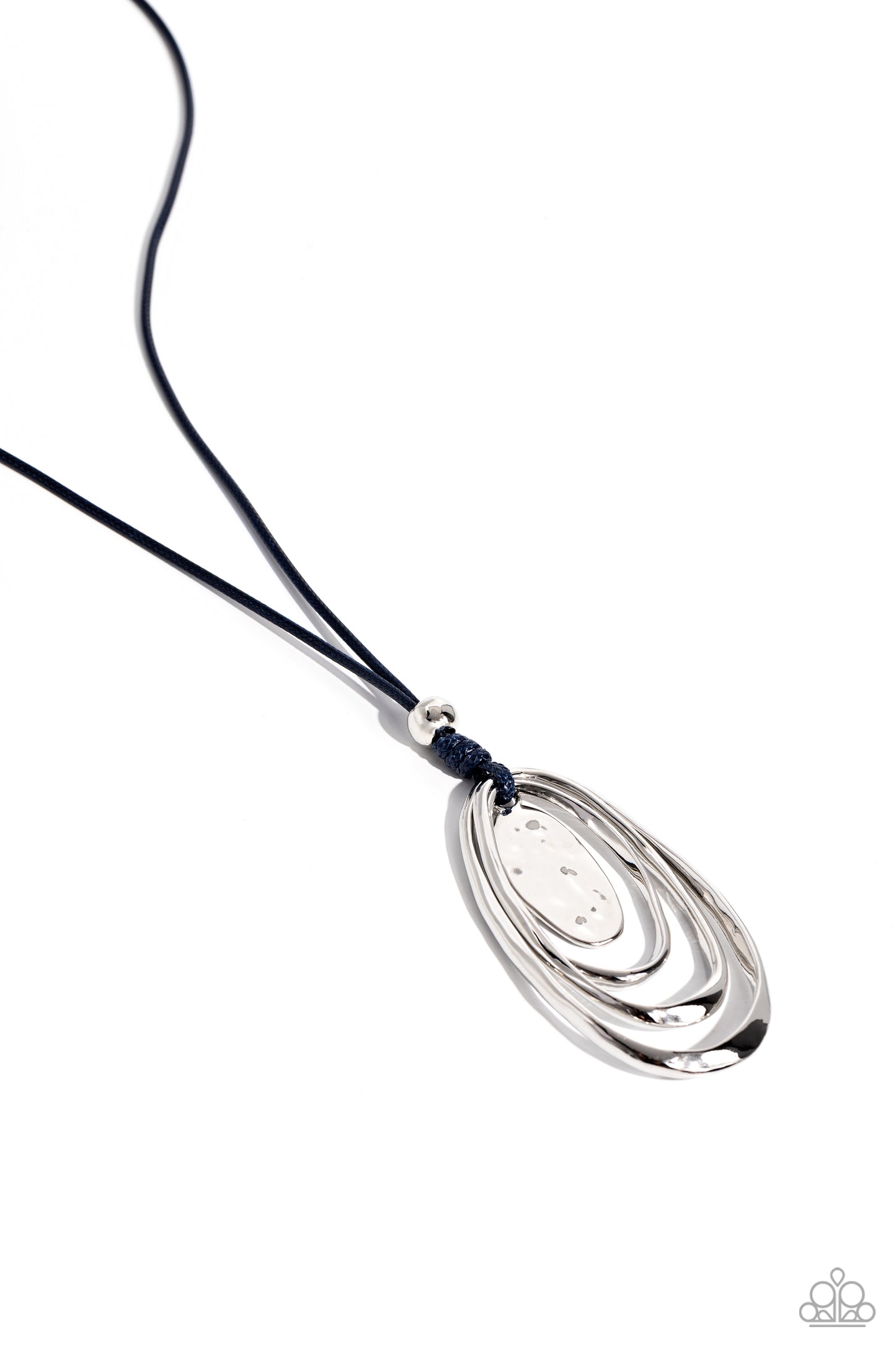 Paparazzi - Hammered Hallmark - Blue Necklace