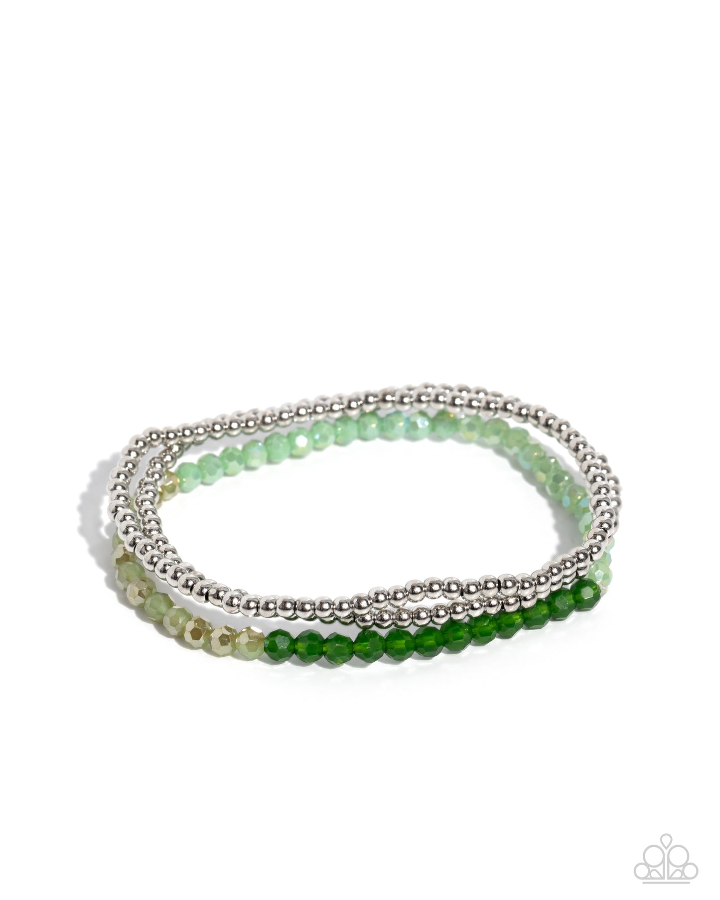 Paparazzi - Backstage Beading - Green Bracelet