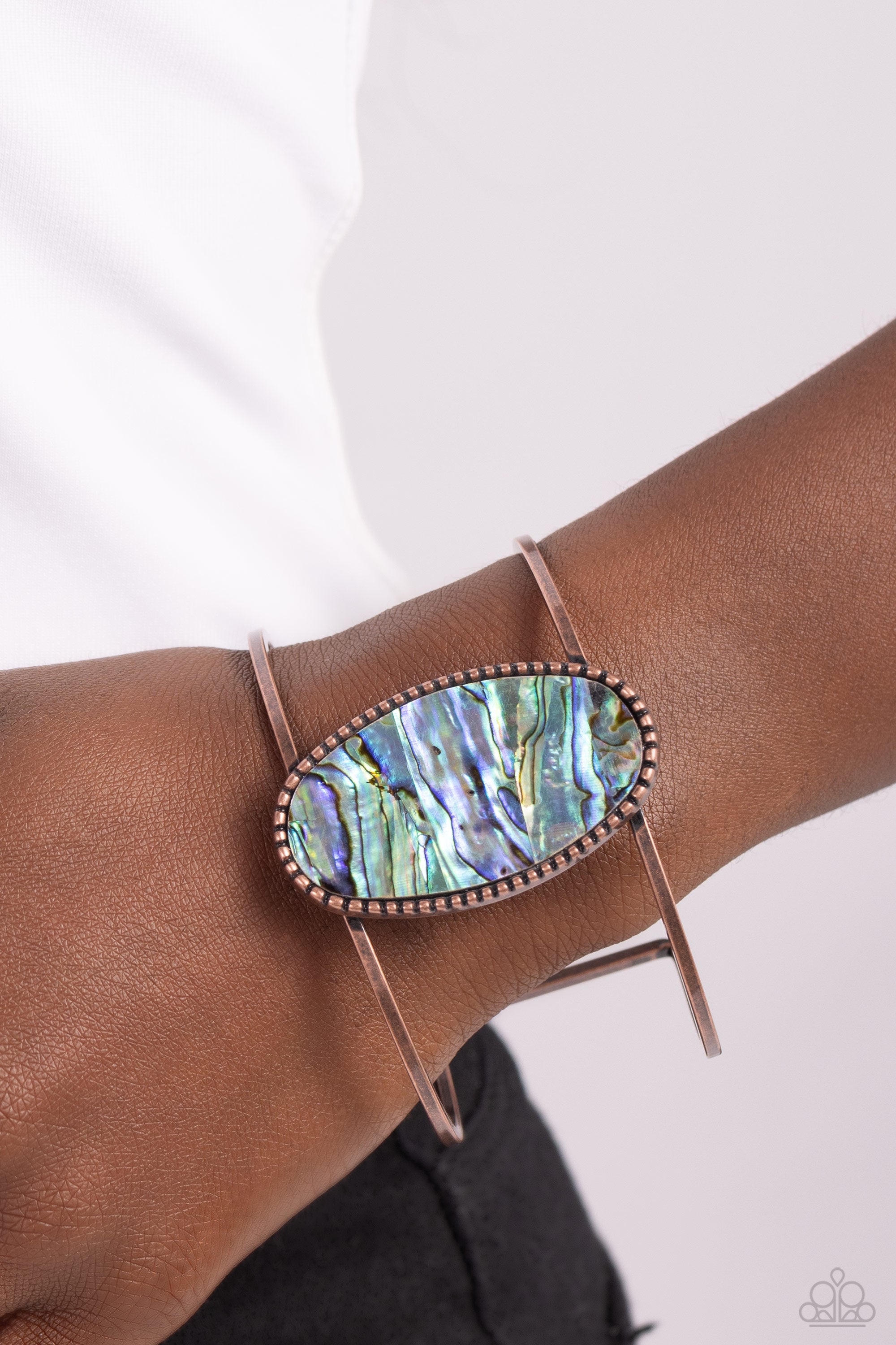 Paparazzi Enigmatic Energy Copper Bracelet – In Bling Mode