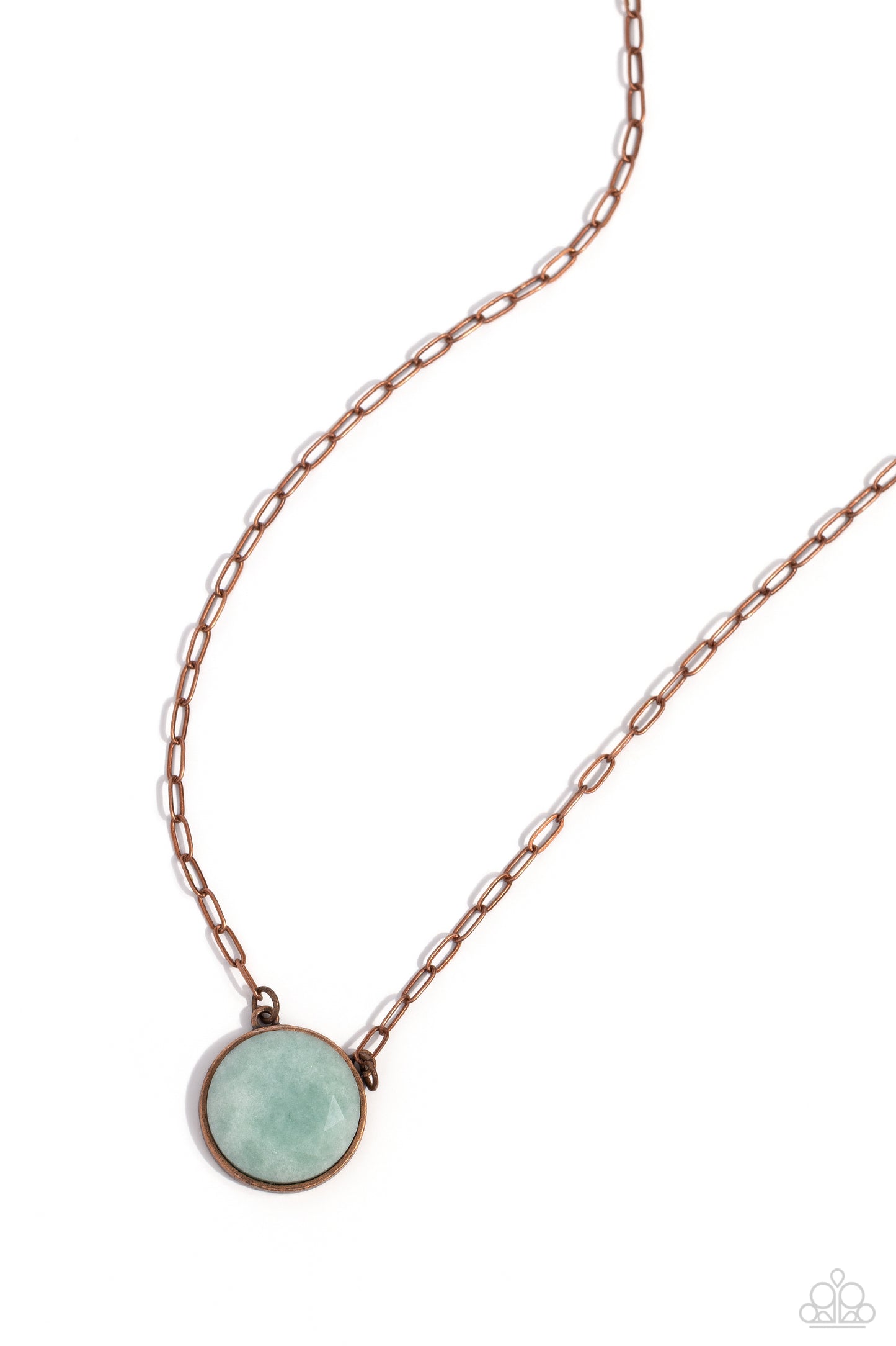 Paparazzi - Suspended Stone - Copper Necklace