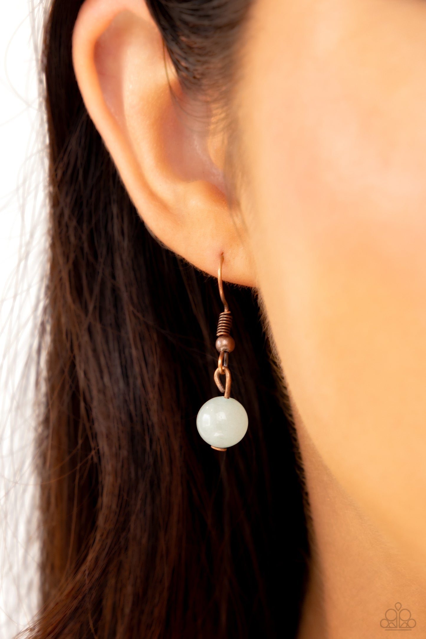 Paparazzi - Suspended Stone - Copper Necklace