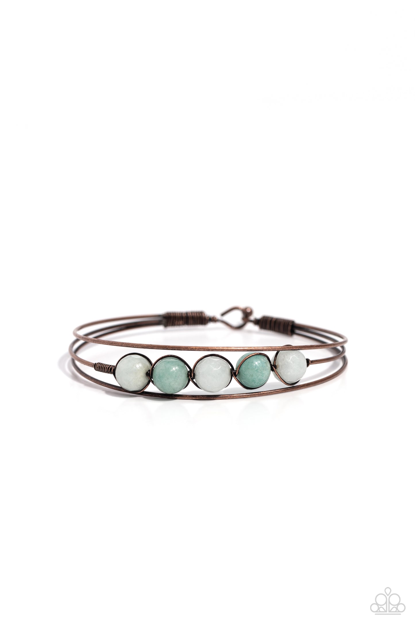 Paparazzi - Suspended Symmetry - Copper Bracelet
