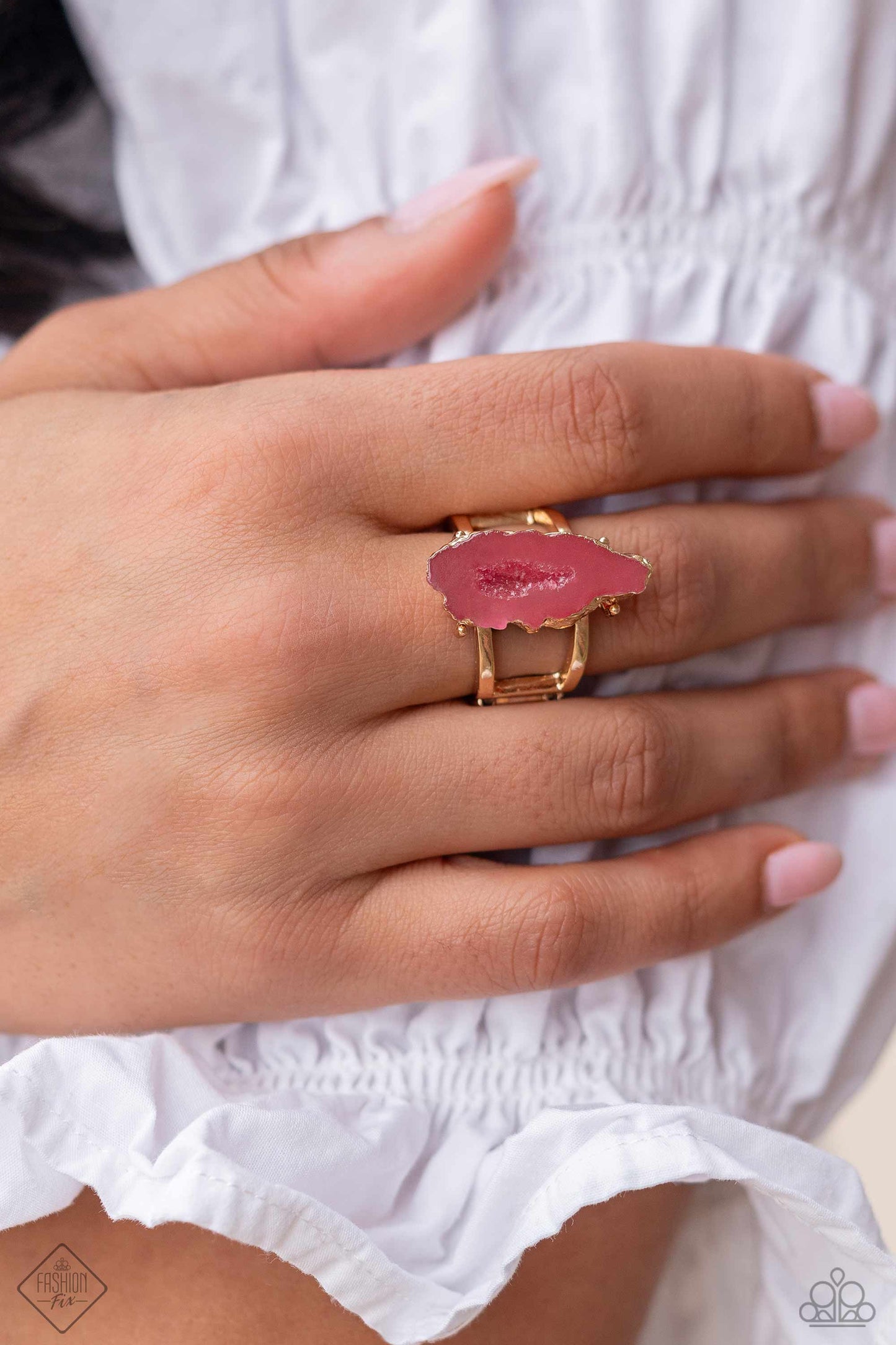 Paparazzi - Mineral Masterpiece - Pink Ring
