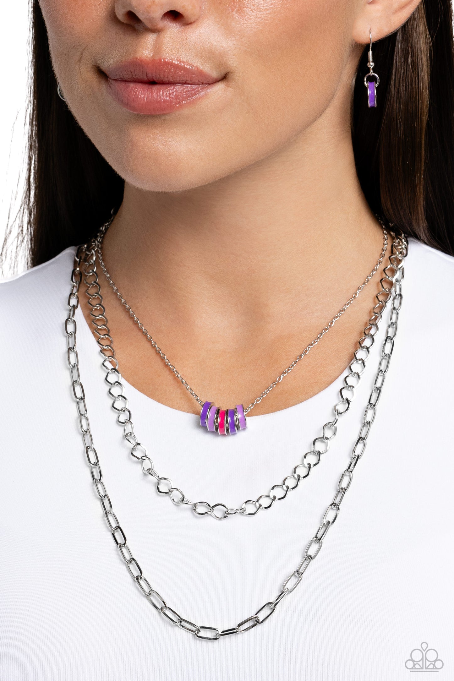 Colorful Cadet - Purple - Paparazzi Necklace