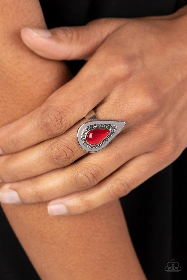 Paparazzi Ring ~ Earthy Glow - Red