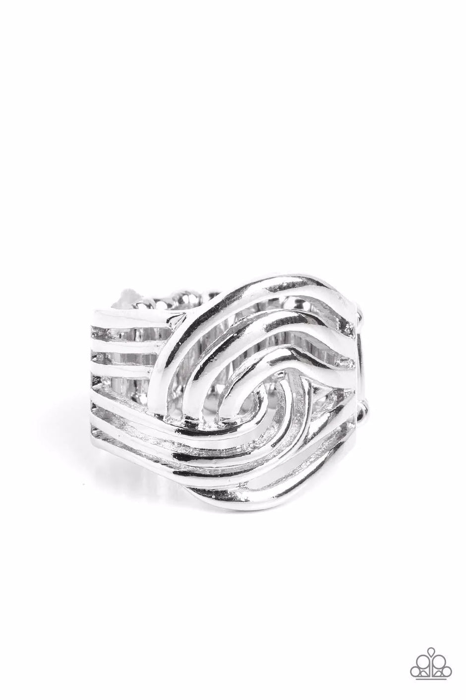 Paparazzi Interlocked Insignia Silver Ring