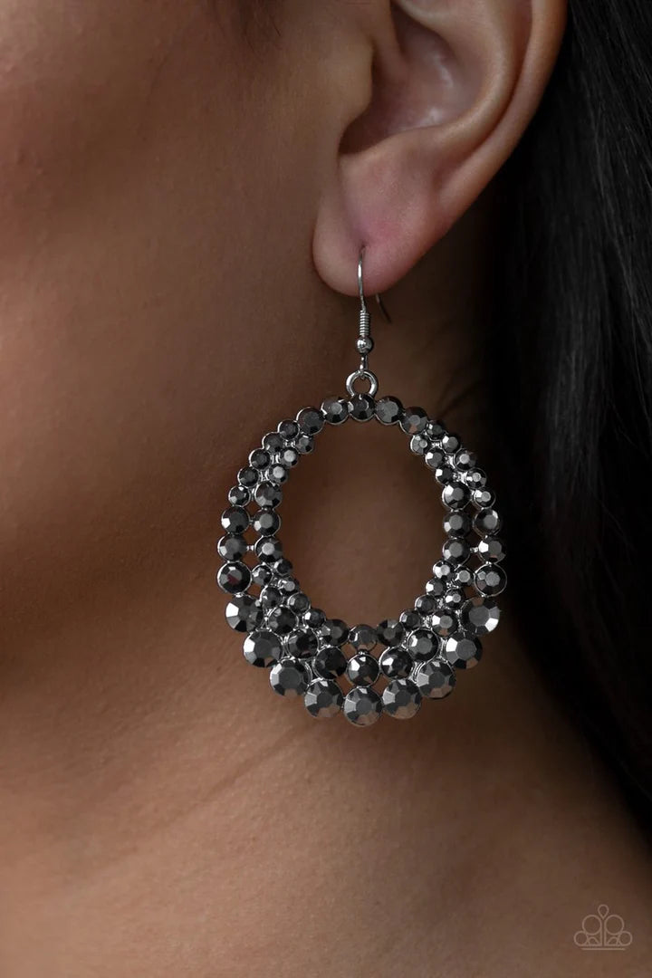 Paparazzi Universal Shimmer - Silver Earrings