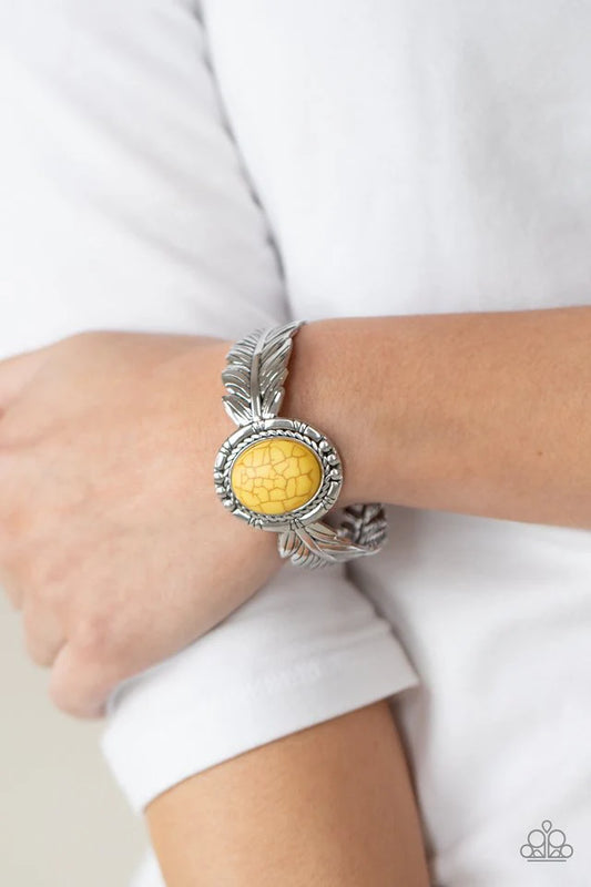 Paparazzi Western Wings Yellow Bracelet