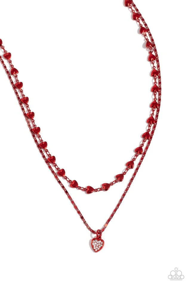 Paparazzi Necklace Cupid Combo Red Necklace