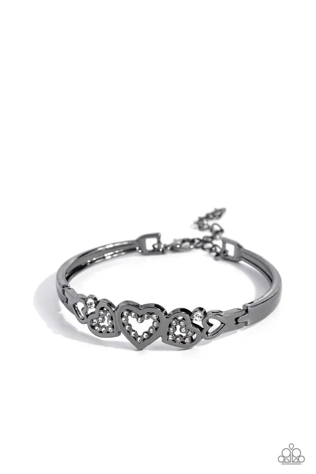 Paparazzi Bracelet ~ Seriously Smitten - Black