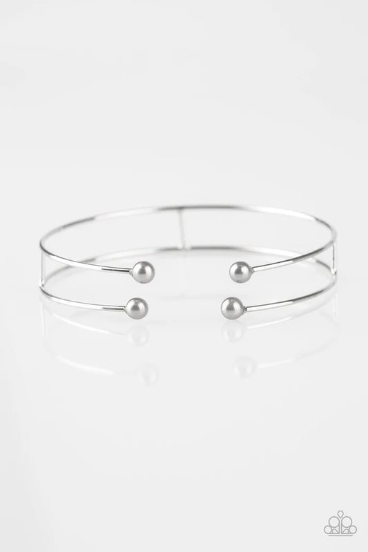 Paparazzi Delicately Demure Silver Bracelet