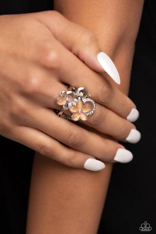 Paparazzi Ring ~ Fairy Circle - Orange