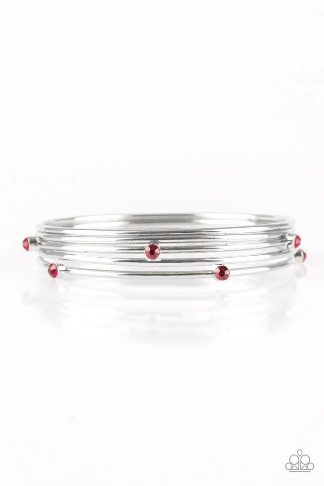 Paparazzi Delicate Decadence Red Bracelet