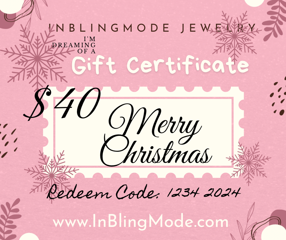 Merry Christmas IN BLING MODE $40 GIFT CARD