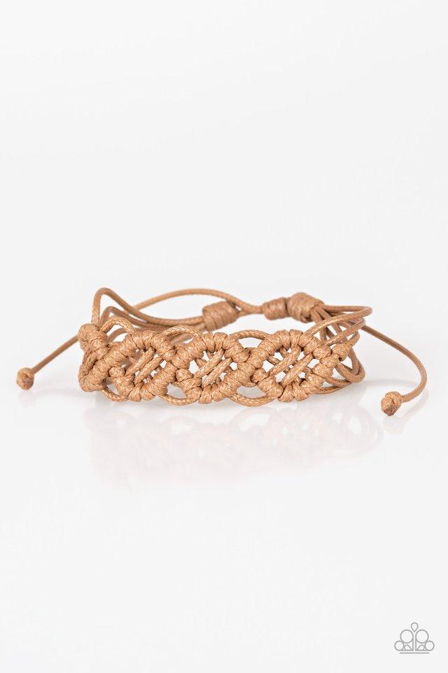 Paparazzi Boondocks and Bonfires - Light Brown Bracelet