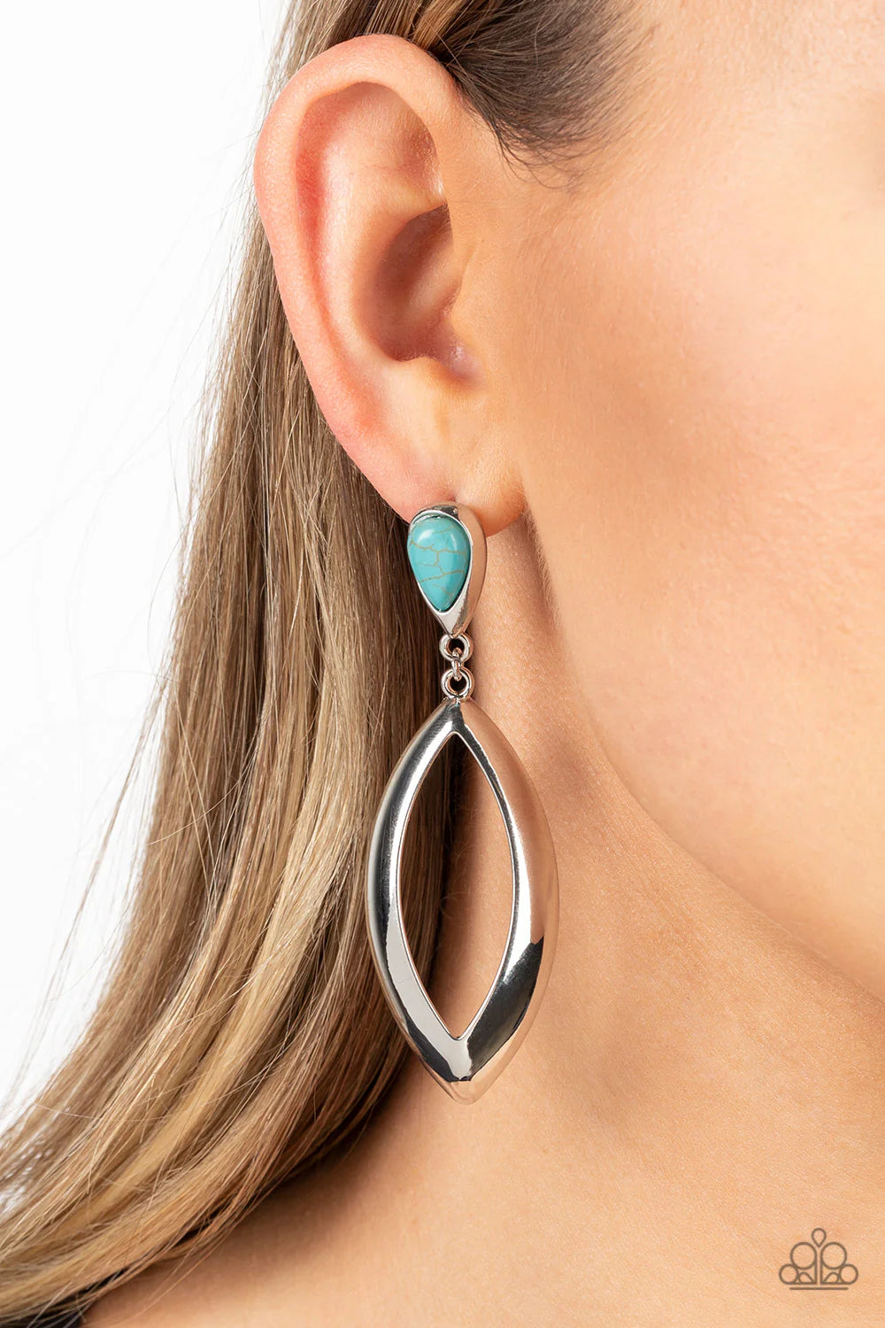 Artisan Anthem Turquoise Post Earring - Paparazzi Accessories