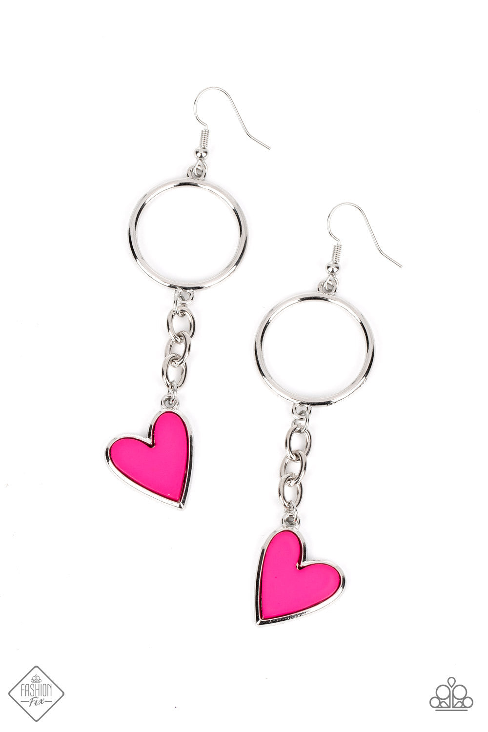 Paparazzi Don’t Miss a HEARTBEAT Pink Earrings