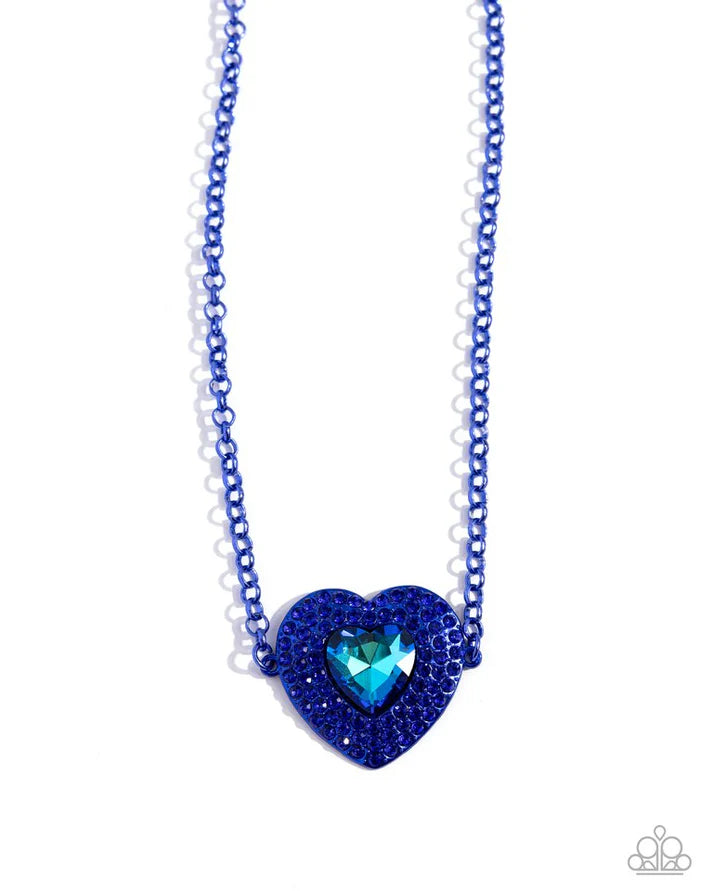 Paparazzi Necklace Locket Leisure Blue Necklace