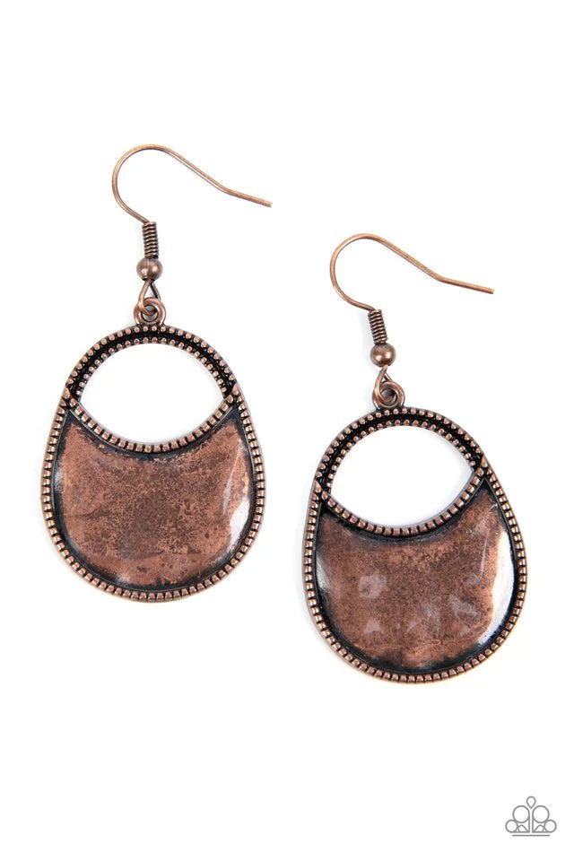 Paparazzi Rio Rancho Relic Copper Earrings