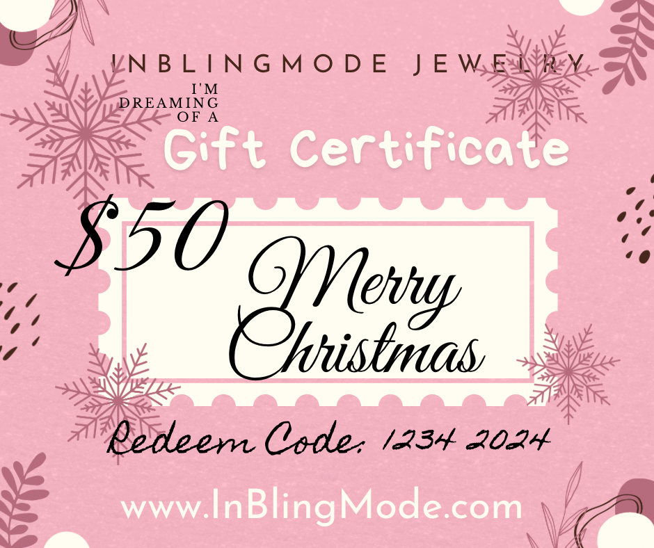 Merry Christmas IN BLING MODE $50 GIFT CARD