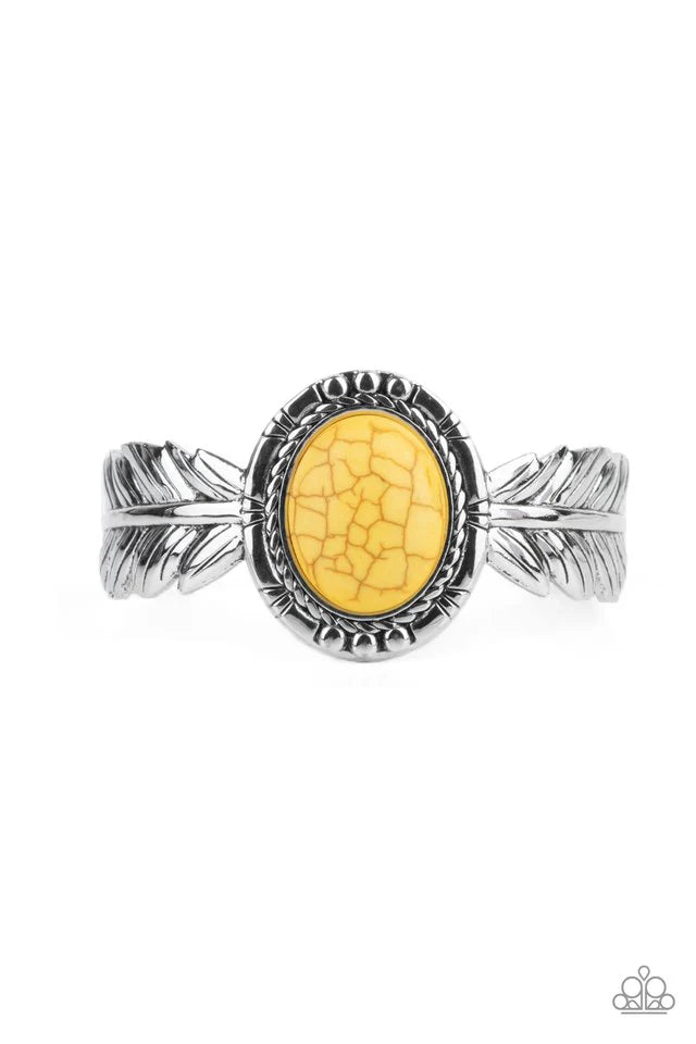 Paparazzi Western Wings Yellow Bracelet