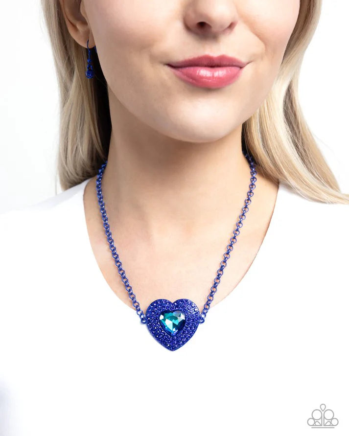 Paparazzi Necklace Locket Leisure Blue Necklace