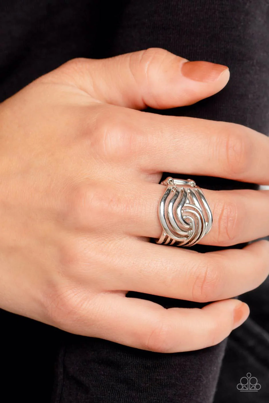 Paparazzi Interlocked Insignia Silver Ring