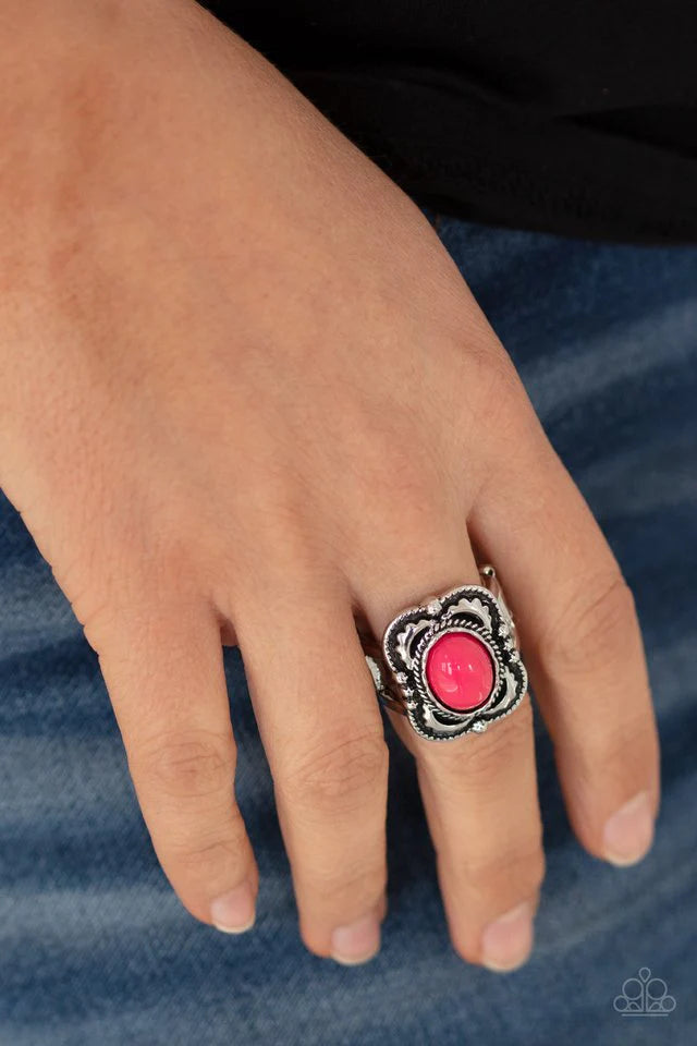 Vivaciously Vibrant - Pink Ring - Paparazzi