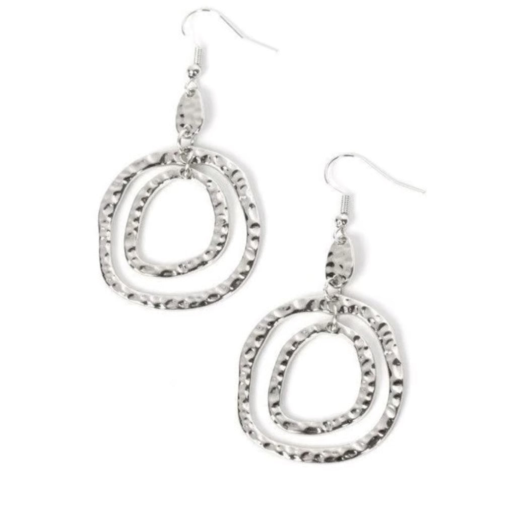 Paparazzi Earring Scalding HAUTE Silver Earrings