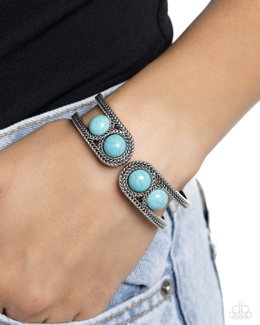 Paparazzi Desert Myth - Blue Bracelet