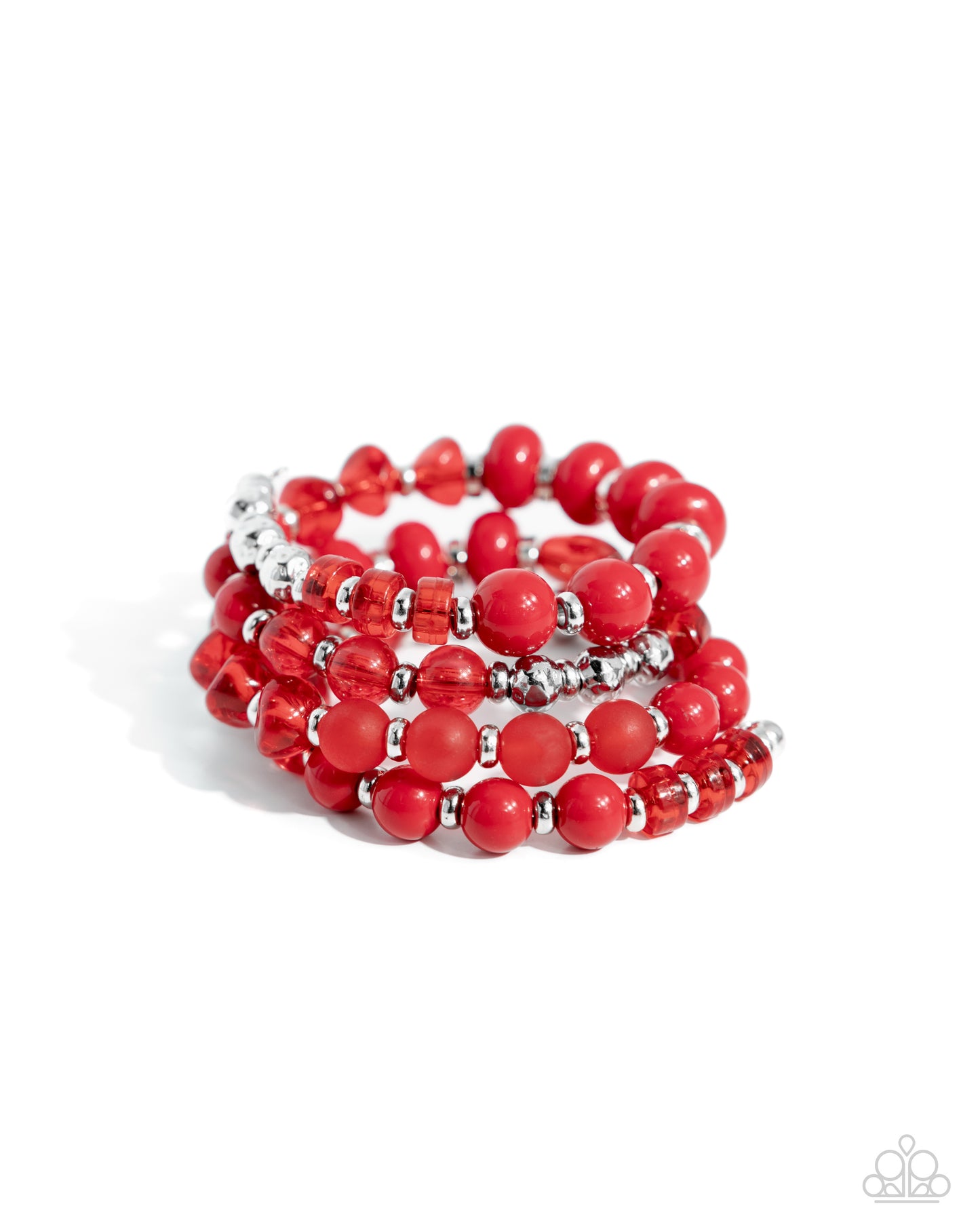 Paparazzi Colorful Charade - Red Bracelet