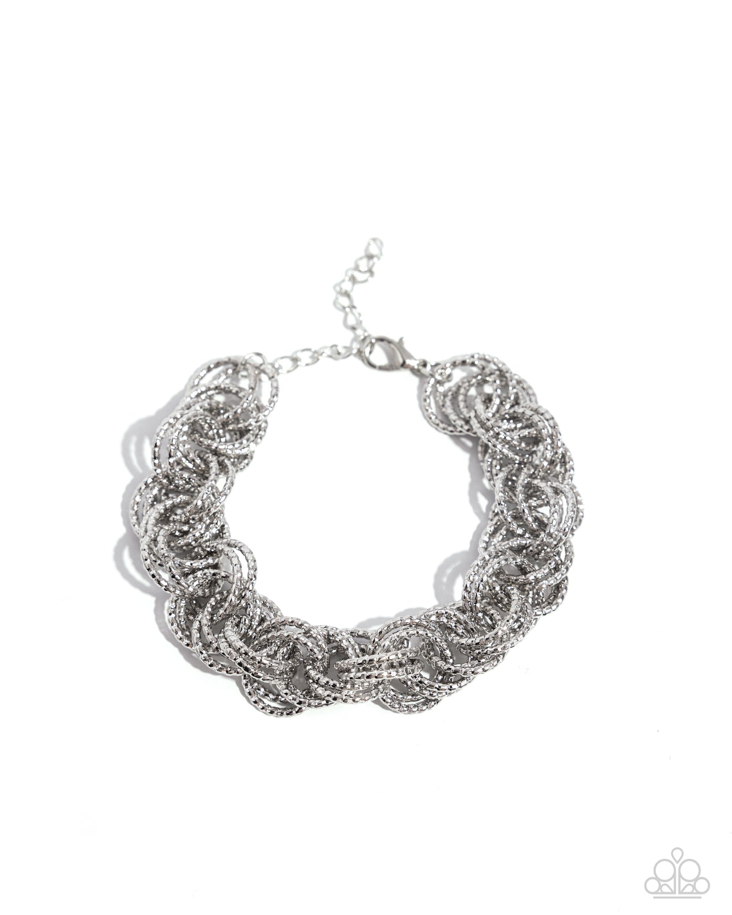 Paparazzi - Audible Shimmer - Silver Bracelet