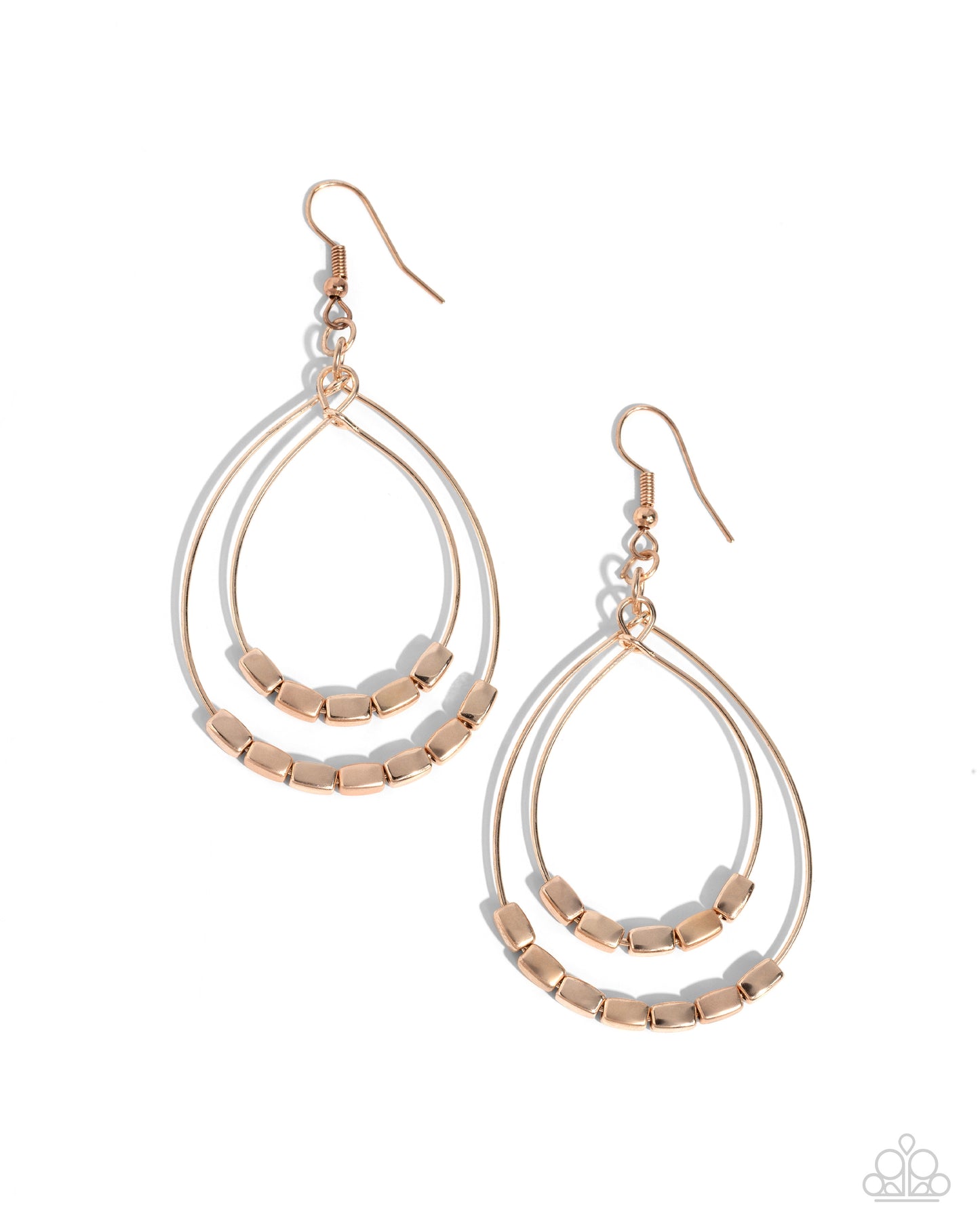 Paparazzi Industrial Artisan Rose Gold Earrings