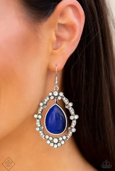 Icy Eden - Blue Earrings - Paparazzi